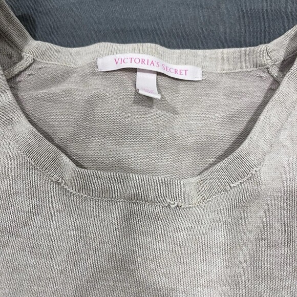 Victoria's Secret Cream Beige Ruched Crew Neck Sweater Dress Size Small 12-24 - Picture 4 of 12